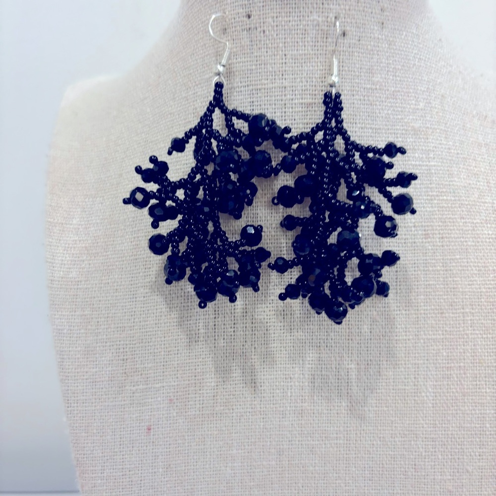 🌟Sale🌟 Handmade Chakira bead multi-stem earrings - Picture 7 of 7